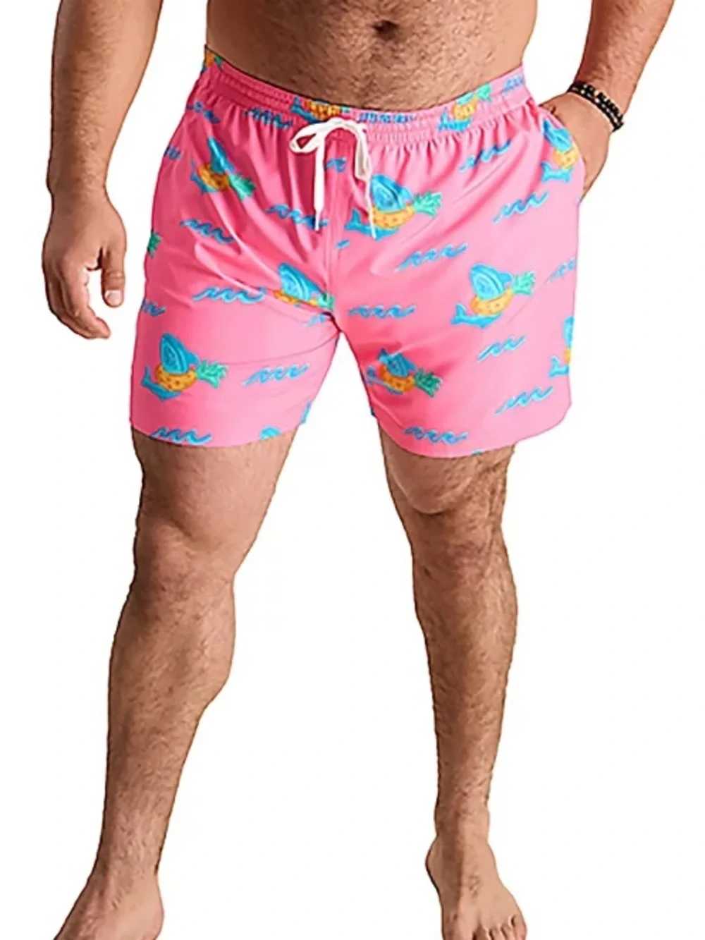 NWT Chubbies Men's The Pineapple Floaters Classic Swim Trunks 5.5 In Sz M